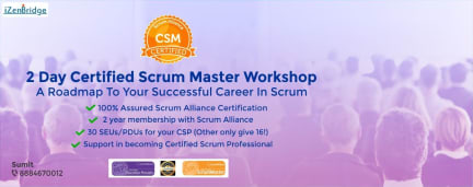 Certified Scrum Master Training In Hyderabad (25 - 26 August2018)
