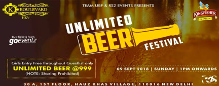 Unlimited Beer Festival | UBF'18